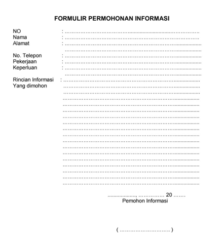 prosedur informasi